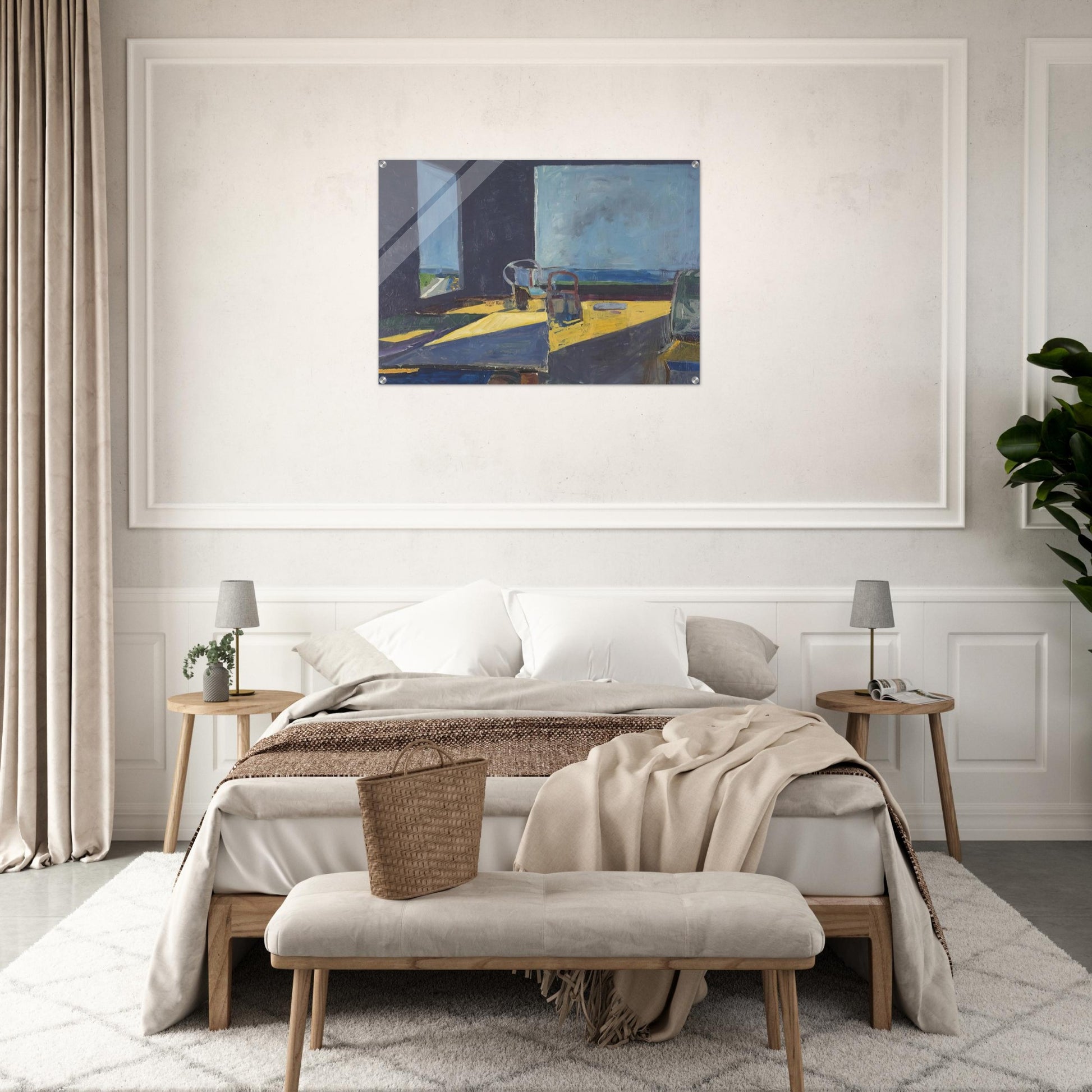 Interior with View of the Ocean - Richard Diebenkorn Acrylic Print - 70x100 cm / 28x40″ inches