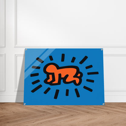 RADIANT BABY FROM ICONS SERIES 1990 - Keith Haring Acrylic Print - 70x100 cm / 28x40″ inches