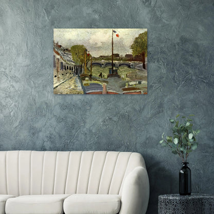 NINE - Maurice Utrillo Brushed Aluminum Print - 70x100 cm / 28x40 inches | Maurice Utrillo Aluminum Print | Maurice Utrillo Prints