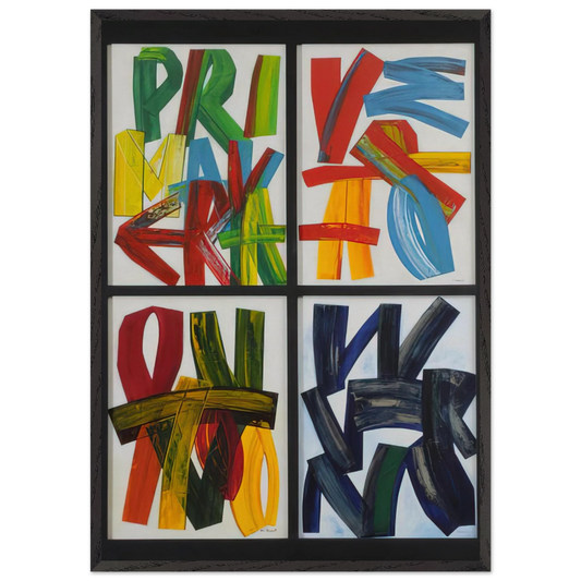 Four Seasons - 1989 - Joao Vieira 70x100 cm / 28x40 inches Framed Art Print – Black Wooden Frame