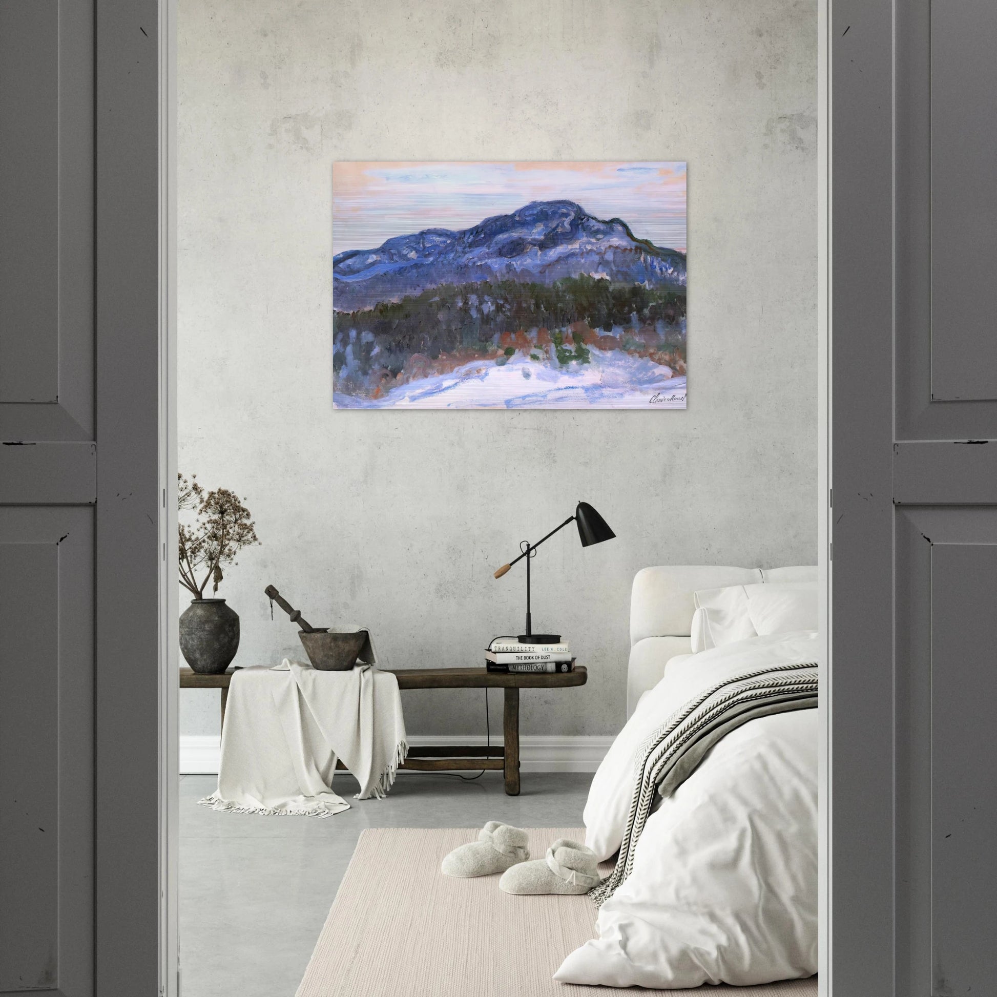 Mount Kolsaas - claude monet Brushed Aluminum Print - 70x100 cm / 28x40 inches | claude monet Aluminum Print | claude monet Prints