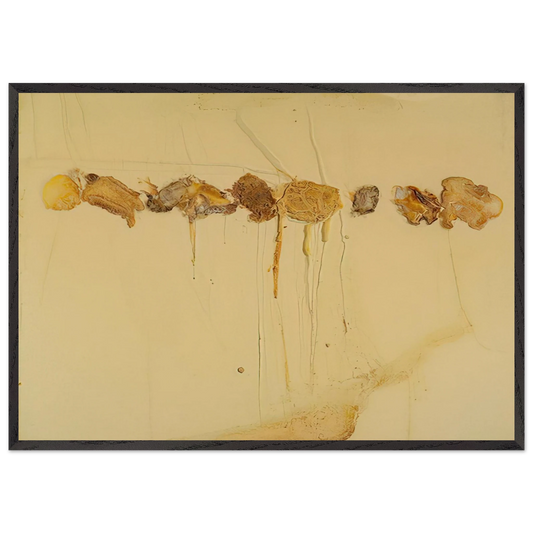 Cheese Race - 1970 - Dieter Roth 70x100 cm / 28x40 inches Framed Art Print – Black Wooden Frame