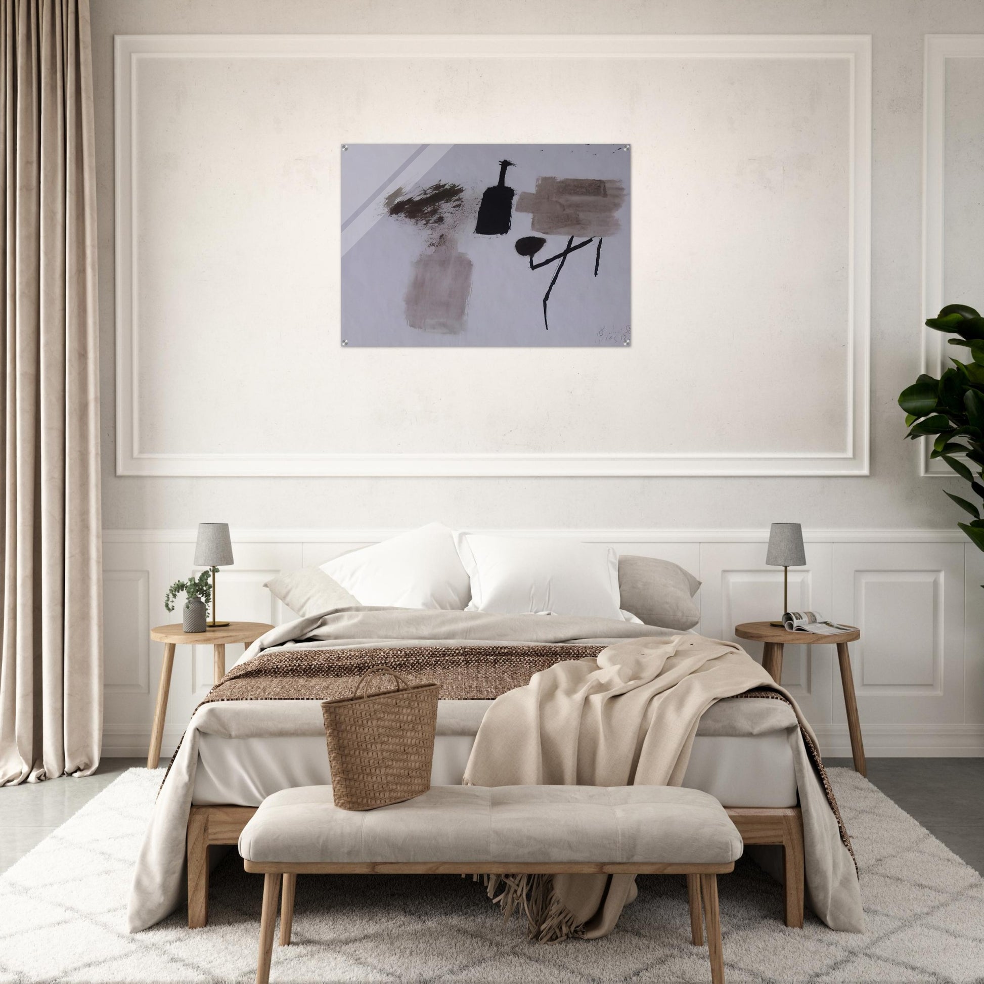 8.7.58 - Julius Bissier Acrylic Print - 70x100 cm / 28x40″ inches
