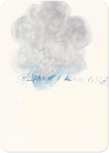 Fifty Days at Iliam. Shades of Eternal Night By Cy Twombly Pack of 10 Post Cards | Cy Twombly Post Cards | A6 (10.5 x 14.8 cm) - 4.1 x 5.8 inches