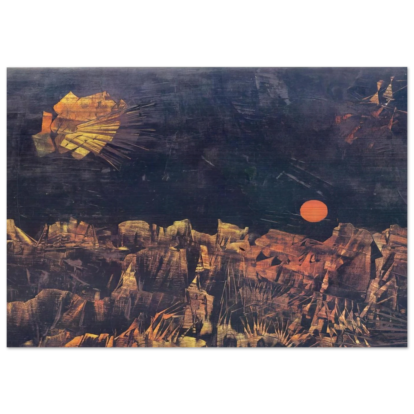 Praise to Tanguy - Max Ernst Brushed Aluminum Print - 70x100 cm / 28x40 inches | Max Ernst Aluminum Print | Max Ernst Prints