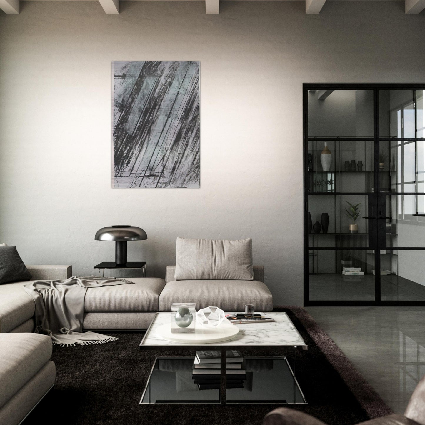 Untitled  Bastian 38  - Cy Twombly Brushed Aluminum Print - 70x100 cm / 28x40 inches | Cy Twombly Aluminum Print | Cy Twombly Prints
