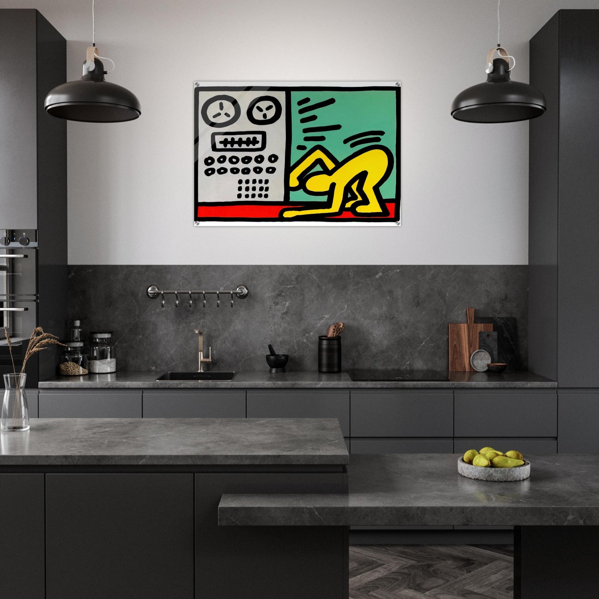POP SHOP III 1989 - Keith Haring Acrylic Print - 70x100 cm / 28x40″ inches | Keith Haring Wall Art | Keith Haring Prints
