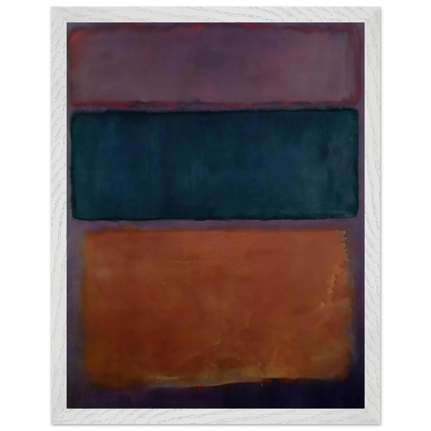 Helen Frankenthaler - Untitled - 1963 Wall art - 20x25 cm / 8x10 inches - Premium Wooden Framed Poster With Fine Art Paper-canvas - Black frame