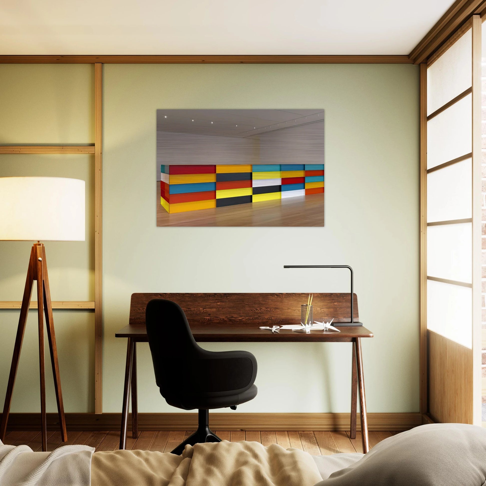 Untitled - 1991 - Donald Judd Brushed Aluminum Print - 70x100 cm / 28x40 inches | Donald Judd Aluminum Print | Donald Judd Prints