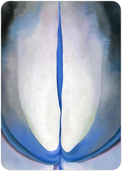 Blue Line By Georgia O'Keeffe Pack of 10 Post Cards | Georgia O'Keeffe Post Cards | A6 (10.5 x 14.8 cm) - 4.1 x 5.8 inches