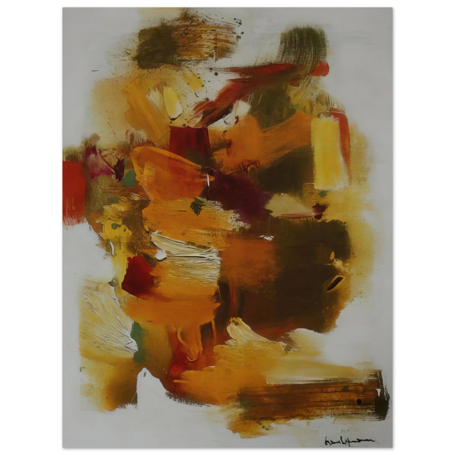 Hans Hofmann - Golden Autumn  75x100 cm / 30x40inches Fine Art Poster