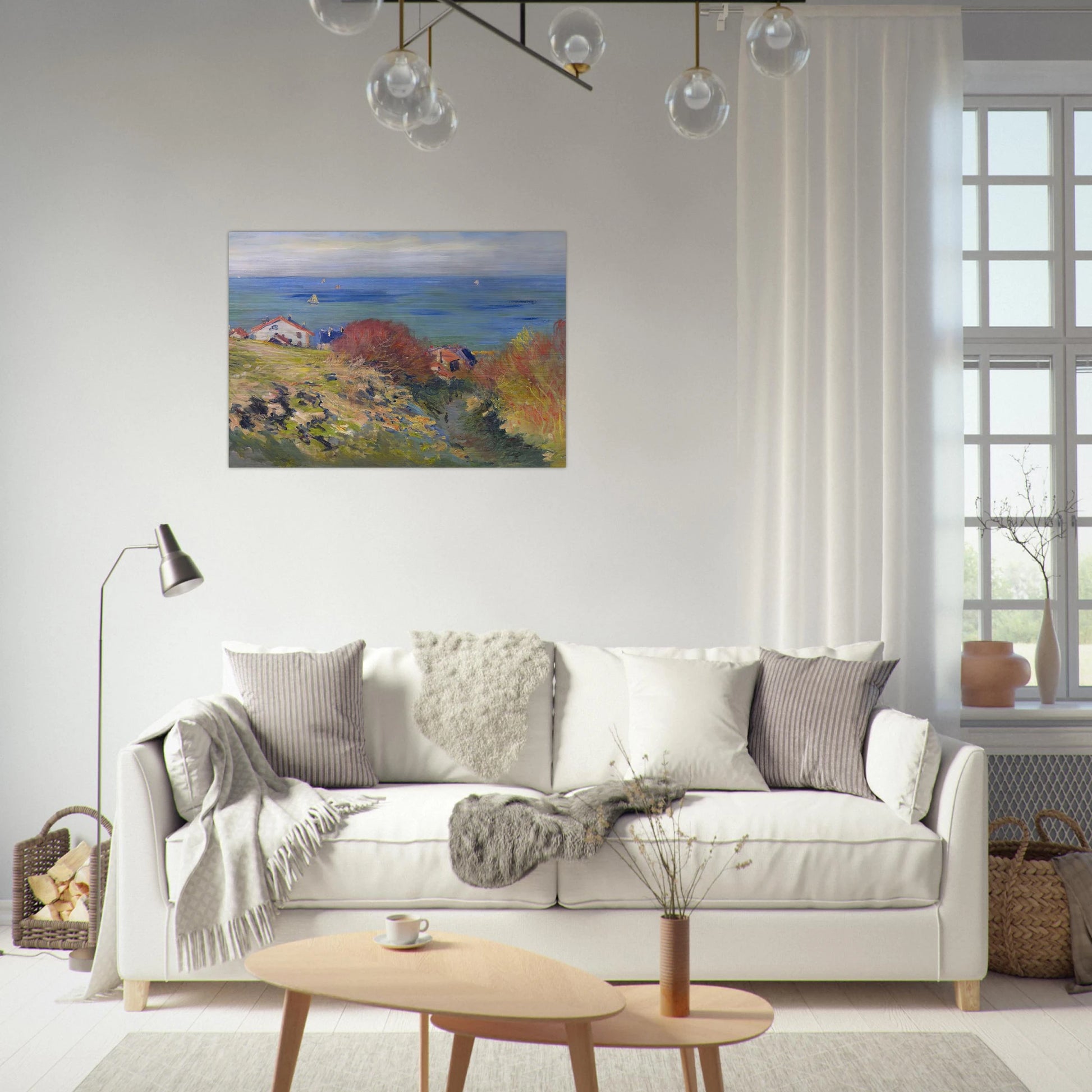 Pourville - claude monet Brushed Aluminum Print - 70x100 cm / 28x40 inches | claude monet Aluminum Print | claude monet Prints