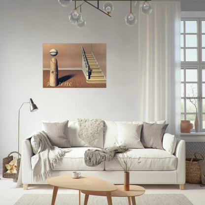 FORBIDDEN LITERATURE THE USE OF THE WORD 1936 - Rene Magritte Brushed Aluminum Print - 70x100 cm / 28x40 inches | Rene Magritte Aluminum Print | Rene Magritte Prints