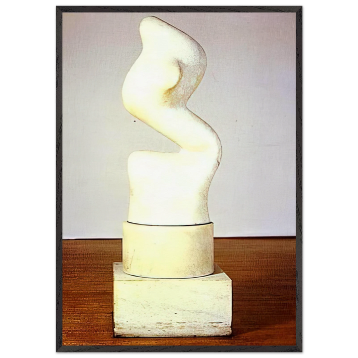 Rising Up S elevant - Jean Arp 70x100 cm / 28x40 inches Framed Art Print – Black Wooden Frame