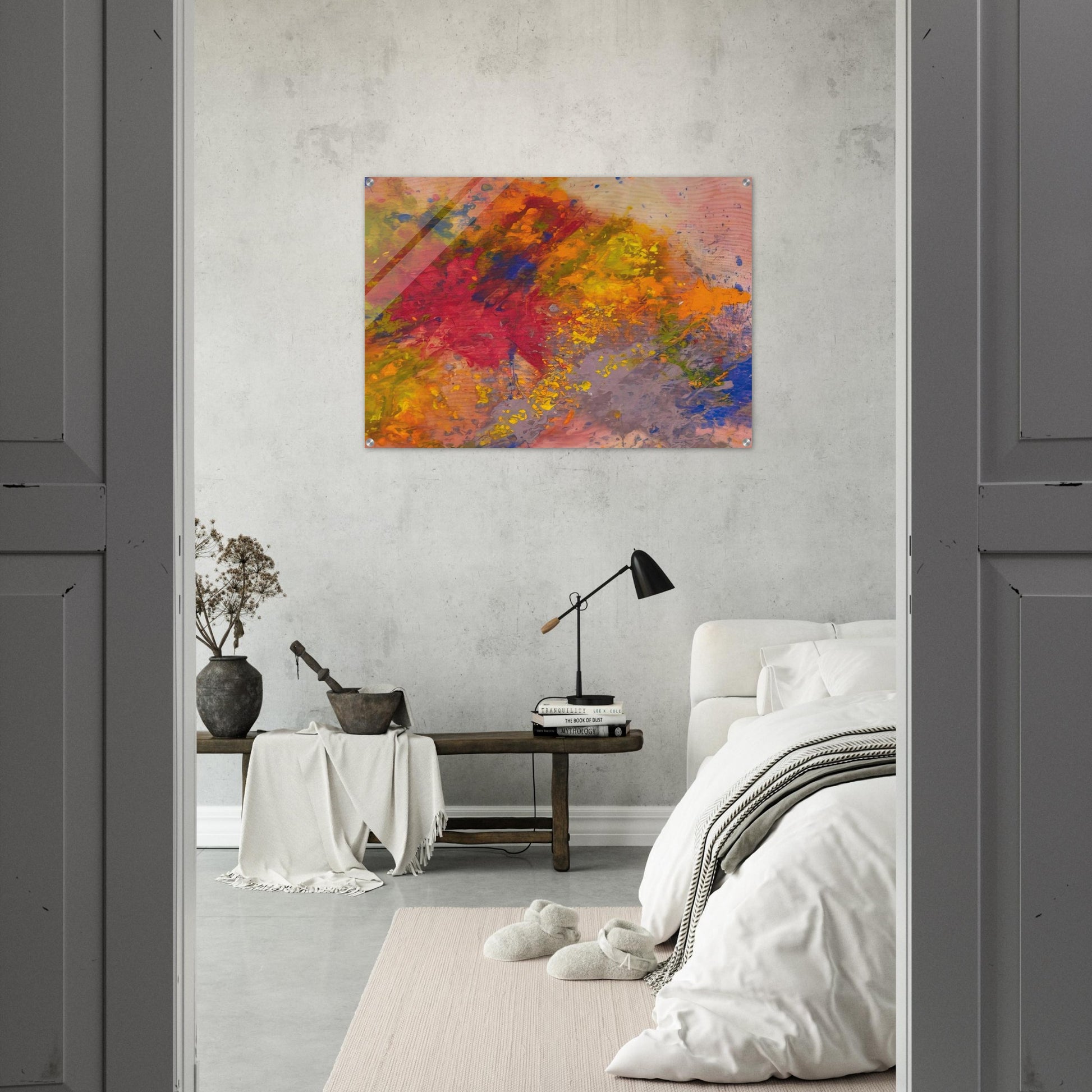 Red Linger - Sam Gilliam Acrylic Print - 70x100 cm / 28x40″ inches