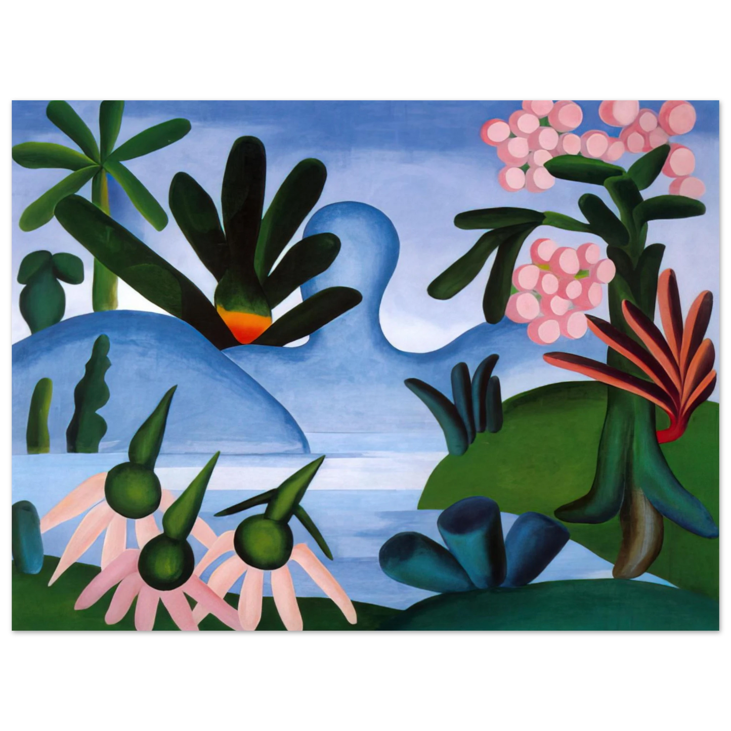 Tarsila do Amaral - The Lake  75x100 cm / 30x40inches Fine Art Poster