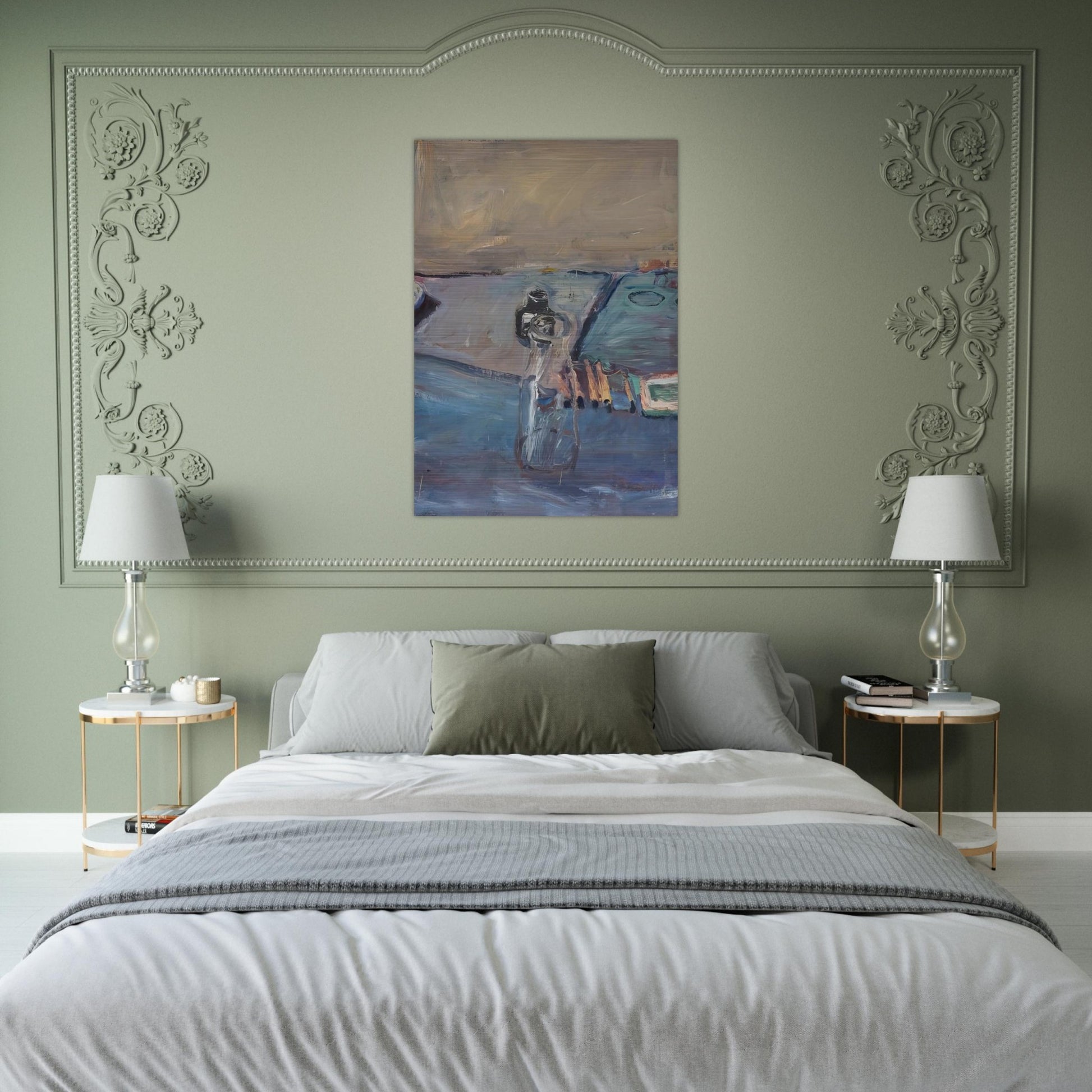Bottles - Richard Diebenkorn Brushed Aluminum Print - 70x100 cm / 28x40 inches | Richard Diebenkorn Aluminum Print | Richard Diebenkorn Prints