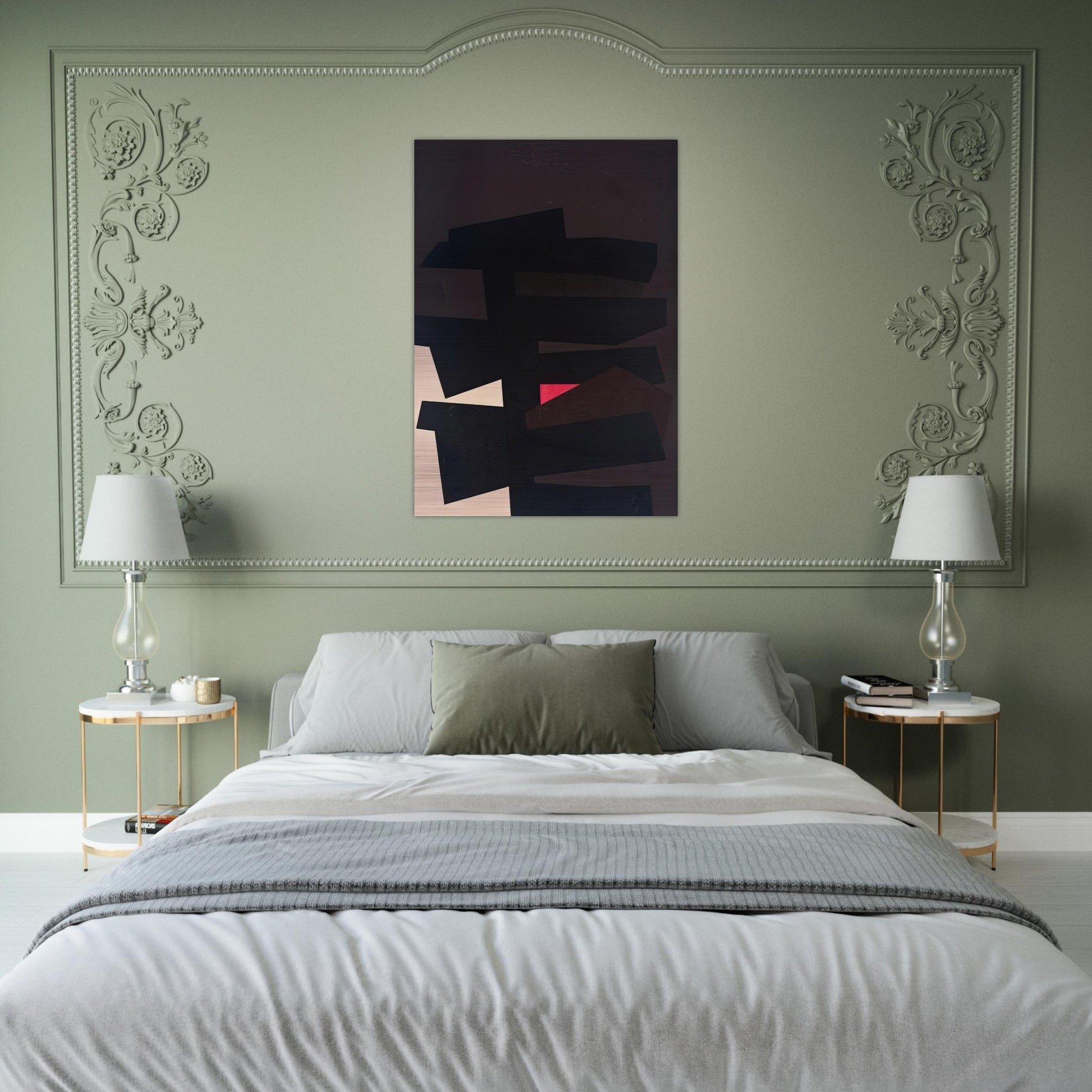 BB #8 - 1962 - Karl Benjamin Brushed Aluminum Print - 70x100 cm / 28x40 inches | Karl Benjamin Aluminum Print | Karl Benjamin Prints