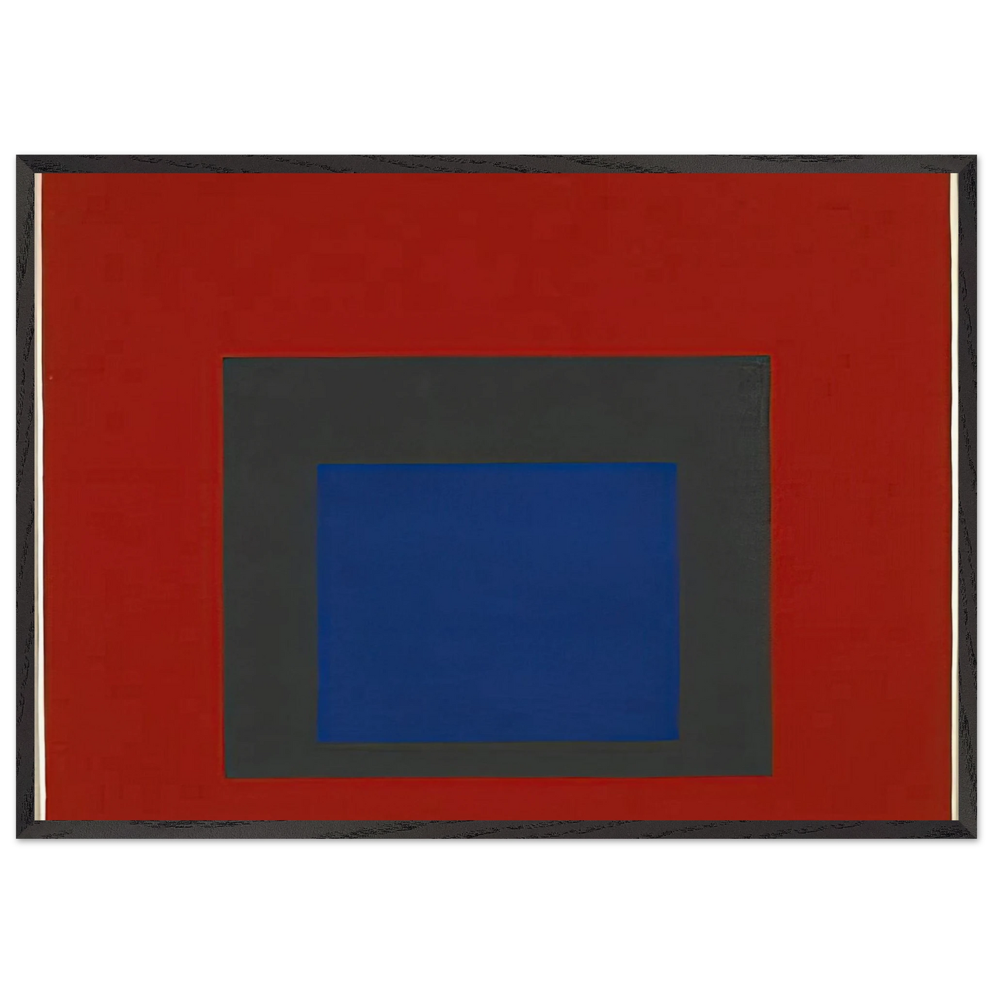HOMAGE TO THE SQUARE 1950 - Josef Albers 70x100 cm / 28x40 inches Framed Art Print – Black Wooden Frame
