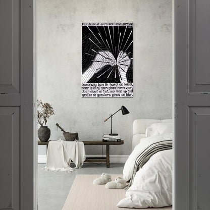 EMBLEMATA FLINT - MC Escher Brushed Aluminum Print - 70x100 cm / 28x40 inches | MC Escher Aluminum Print | MC Escher Prints