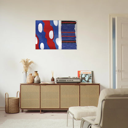 TISSU PROJECT - Sonia Delaunay Brushed Aluminum Print - 70x100 cm / 28x40 inches | Sonia Delaunay Aluminum Print | Sonia Delaunay Prints