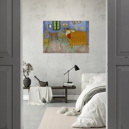 Vincent's Bedroom in Arles - Vincent van Gogh Brushed Aluminum Print - 70x100 cm / 28x40 inches | Vincent van Gogh Aluminum Print | Vincent van Gogh Prints
