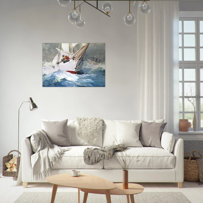 DIAMOND SHOAL - Winslow Homer Brushed Aluminum Print - 70x100 cm / 28x40 inches | Winslow Homer Aluminum Print | Winslow Homer Prints