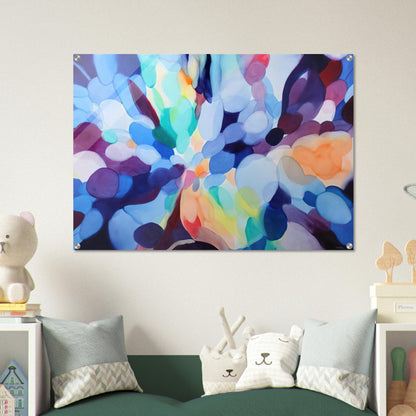Through Sleep to Orange - Alice Baber Acrylic Print - 70x100 cm / 28x40″ inches