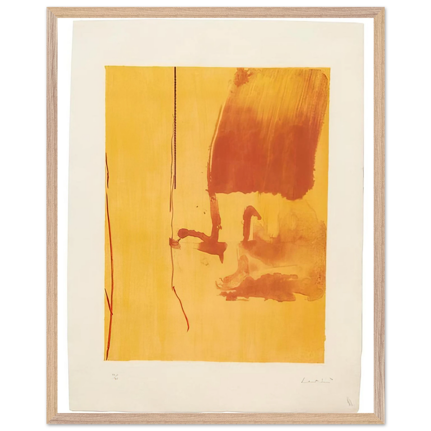Helen Frankenthaler - Harvest - 1976 Wall art - 28x43  cm / XL (11x17 inches) - Fine Art Poster-canvas - -