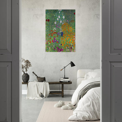 BLUMENGARTEN 1907 - Gustav Klimt Brushed Aluminum Print - 70x100 cm / 28x40 inches | Gustav Klimt Aluminum Print | Gustav Klimt Prints
