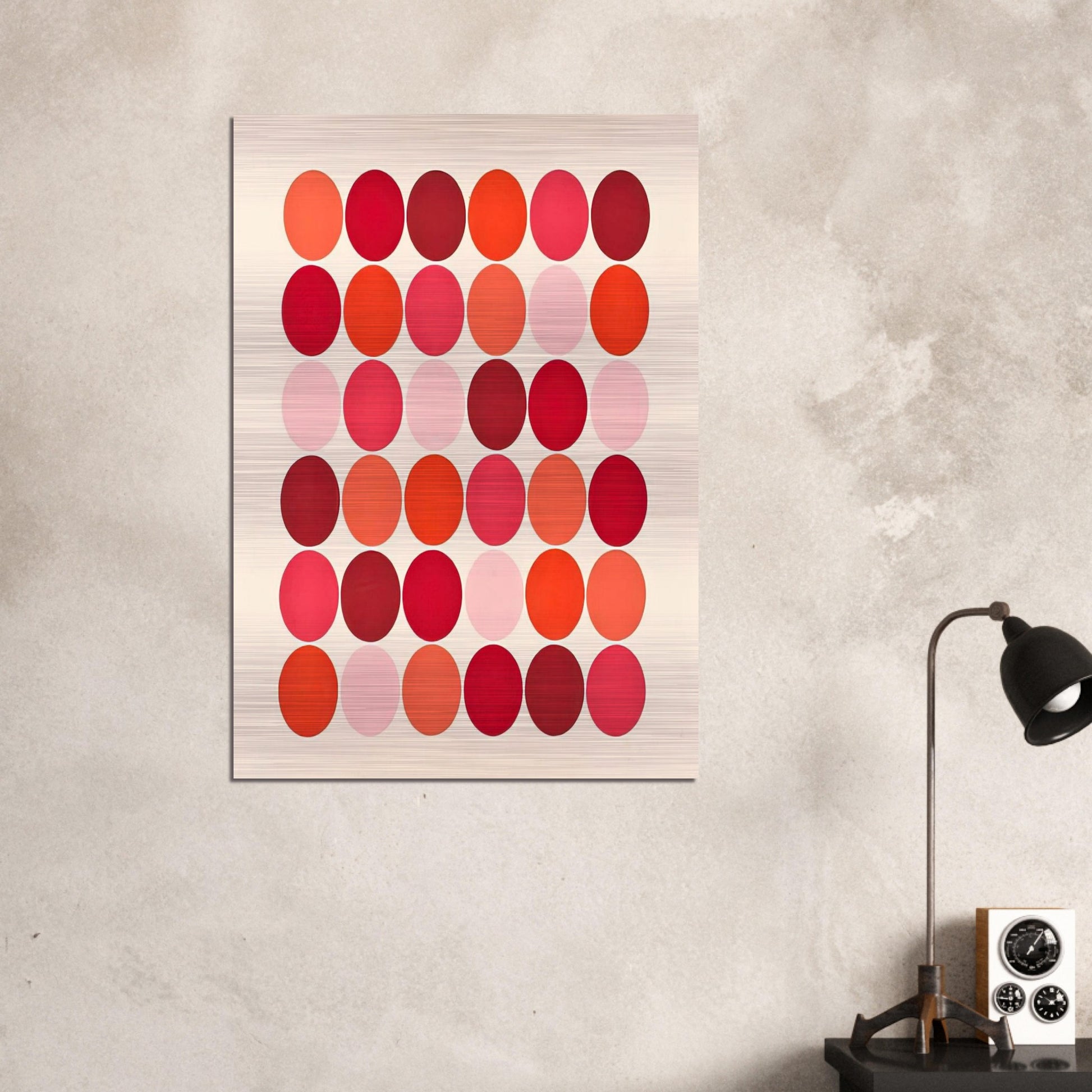 Red - 1966 - Thomas Downing Brushed Aluminum Print - 70x100 cm / 28x40 inches | Thomas Downing Aluminum Print | Thomas Downing Prints