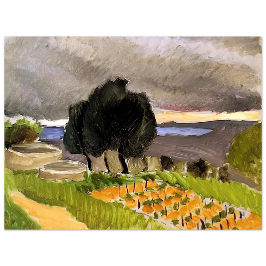 Henri Matisse - LANDSCAPE OF THE MIDI BEFORE THE STORM 1921  75x100 cm / 30x40inches Fine Art Poster