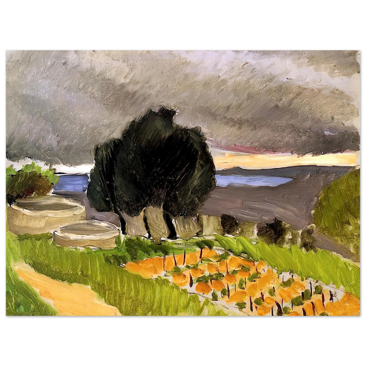 Henri Matisse - LANDSCAPE OF THE MIDI BEFORE THE STORM 1921  75x100 cm / 30x40inches Fine Art Poster