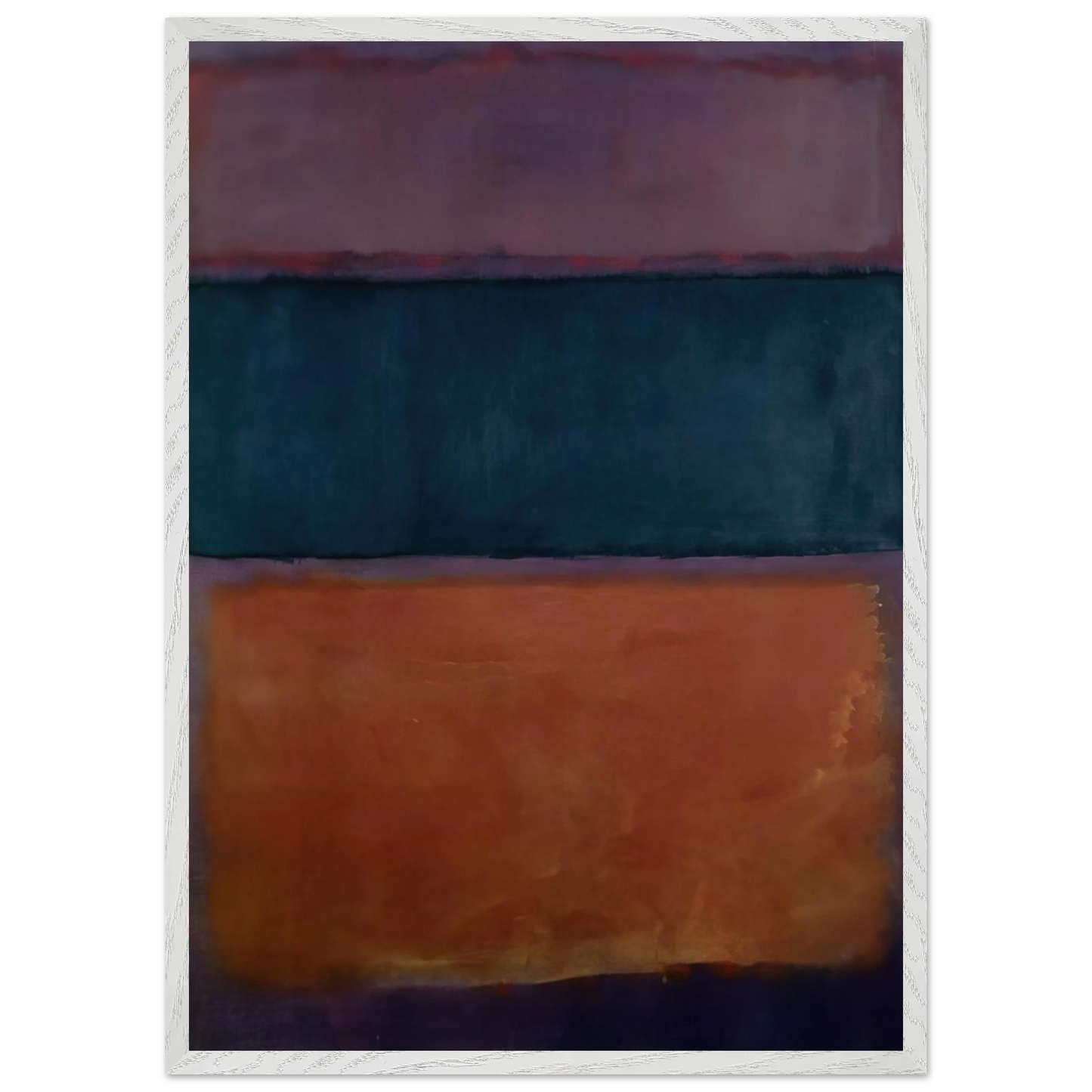 Helen Frankenthaler - Untitled - 1963 Wall art - 30x40 cm / 12x16 inches - Premium Wooden Framed Poster With Fine Art Paper-canvas - Black frame