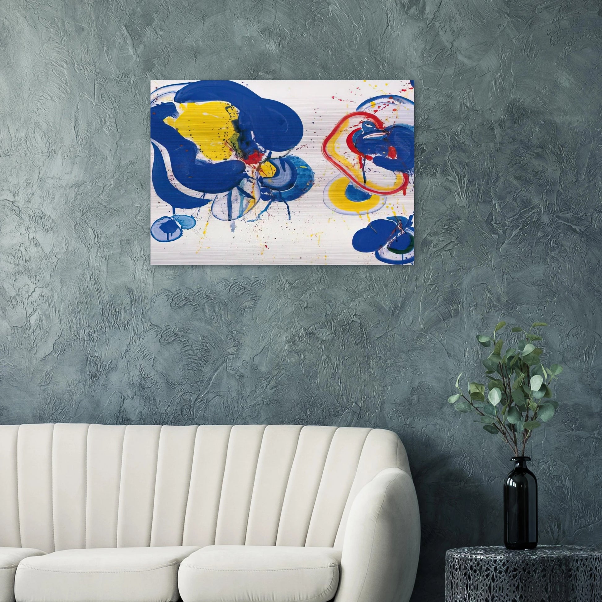 Dream It Is - Sam Francis Brushed Aluminum Print - 70x100 cm / 28x40 inches | Sam Francis Aluminum Print | Sam Francis Prints