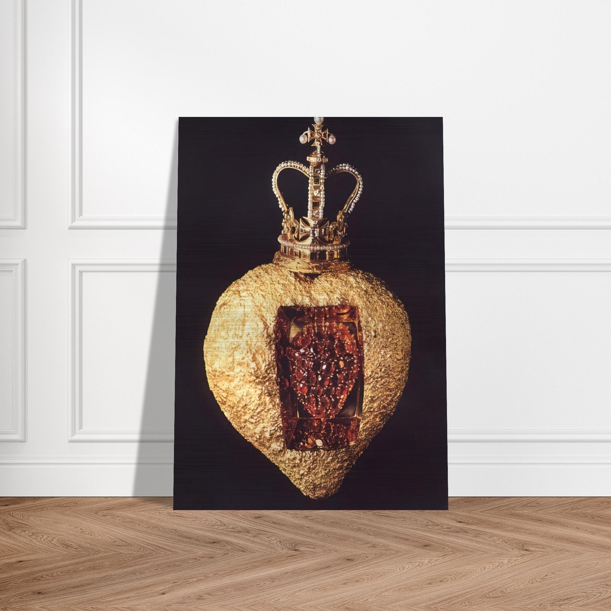 THE ROYAL HEART - Salvador Dali Brushed Aluminum Print - 70x100 cm / 28x40 inches | Salvador Dali Aluminum Print | Salvador Dali Prints