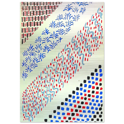 COMPOSITION 27 - Sonia Delaunay Brushed Aluminum Print - 70x100 cm / 28x40 inches | Sonia Delaunay Aluminum Print | Sonia Delaunay Prints