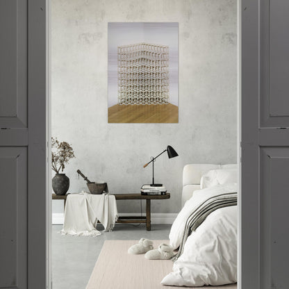 Corner Piece No. 2 - Sol LeWitt Brushed Aluminum Print - 70x100 cm / 28x40 inches | Sol LeWitt Aluminum Print | Sol LeWitt Prints