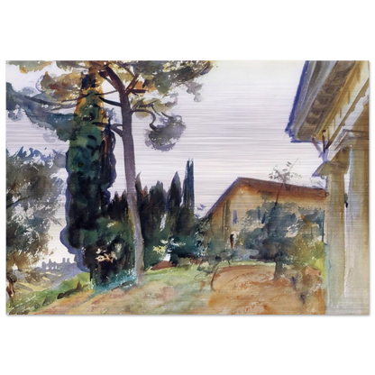 Corfu - John Singer Sargent Brushed Aluminum Print - 70x100 cm / 28x40 inches | John Singer Sargent Aluminum Print | John Singer Sargent Prints