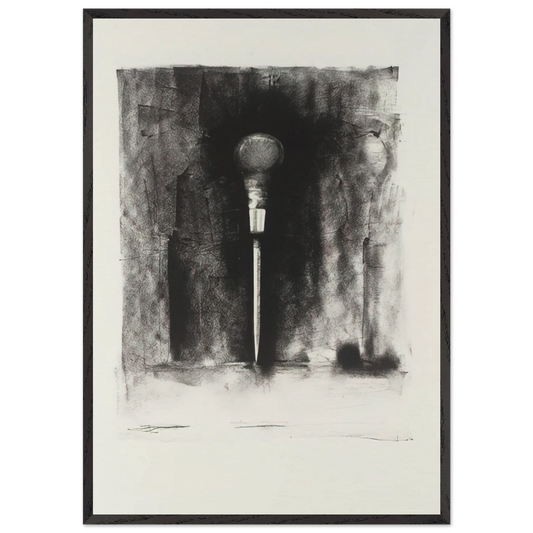 UNTITLED FROM TEN WINTER TOOLS 1973 3 - Jim Dine 70x100 cm / 28x40 inches Framed Art Print – Black Wooden Frame