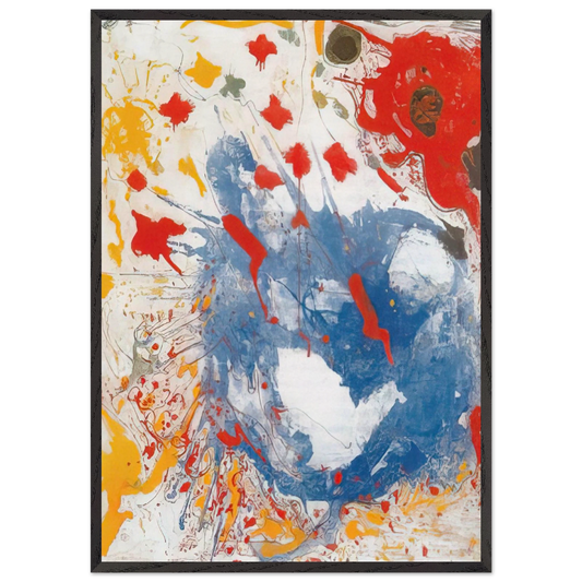 Cataclysm - Hans Hofmann 70x100 cm / 28x40 inches Framed Art Print – Black Wooden Frame