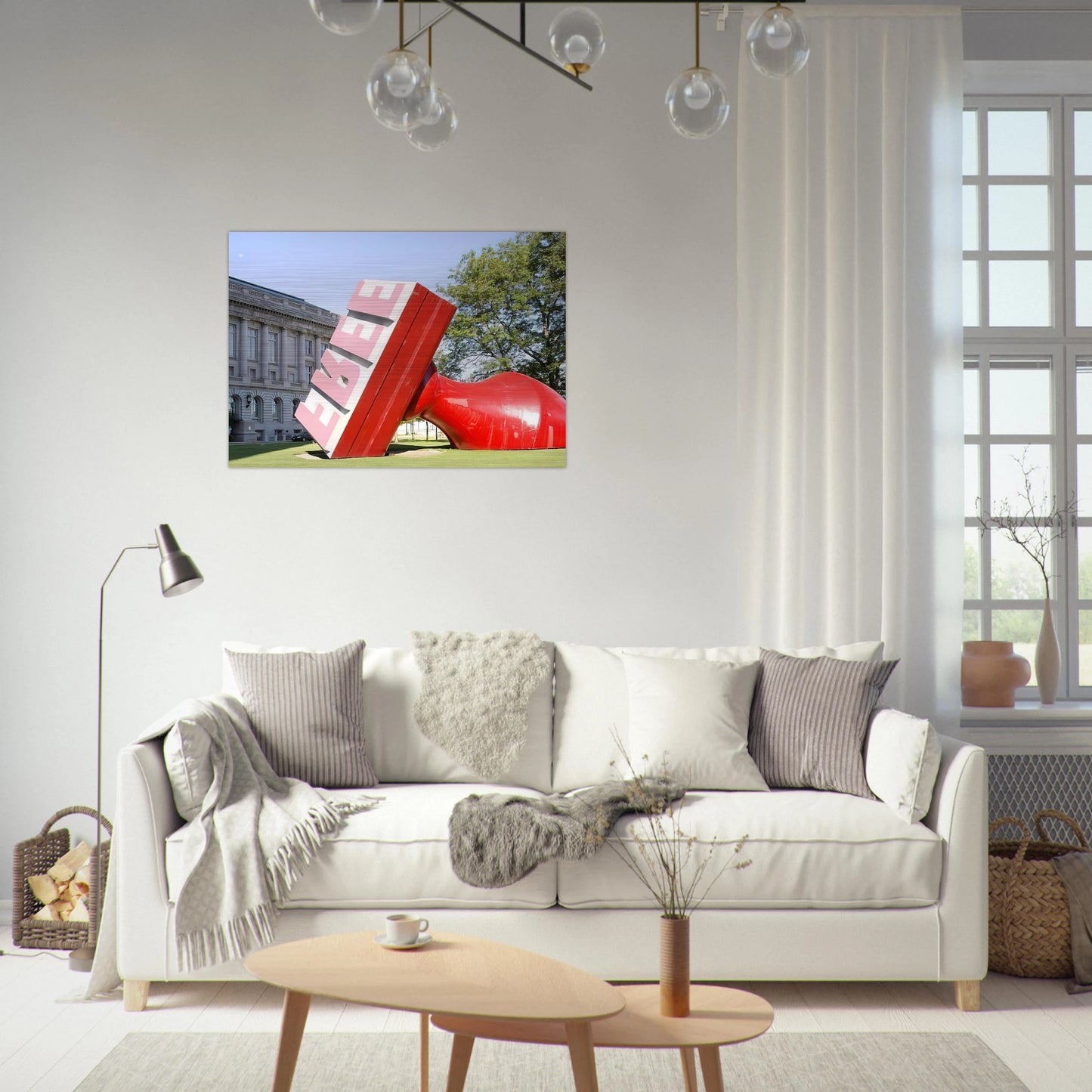 FREE STAMP AT CLEVELAND CITY HALL COLLABORATION WITH VAN BRUGGEN - Claes Oldenburg Brushed Aluminum Print - 70x100 cm / 28x40 inches | Claes Oldenburg Aluminum Print | Claes Oldenburg Prints