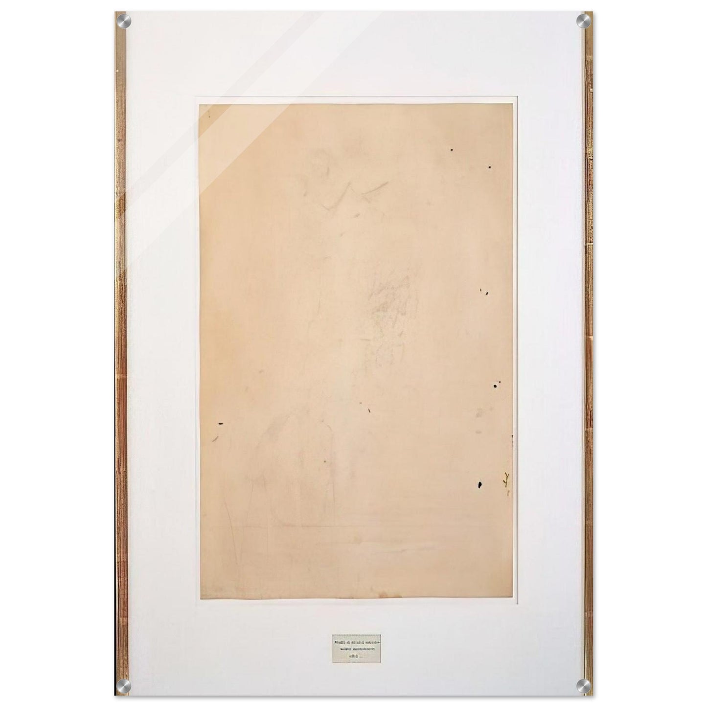 ERASED DE KOONING 1953 - Robert Rauschenberg Acrylic Print - 70x100 cm / 28x40″ inches