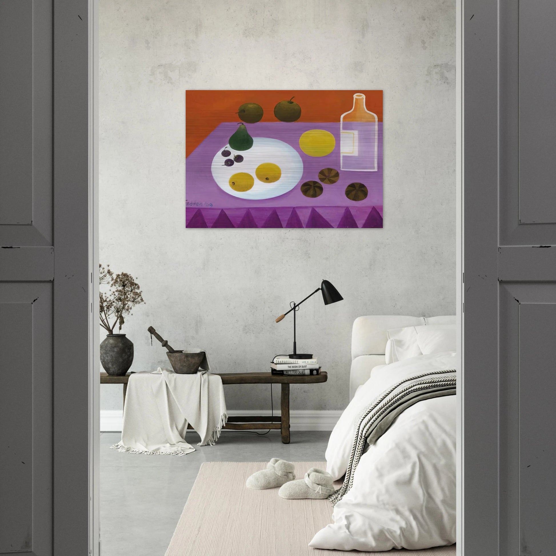 Fruit - 2009 - Mary Fedden Brushed Aluminum Print - 70x100 cm / 28x40 inches | Mary Fedden Aluminum Print | Mary Fedden Prints