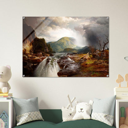 The Wilds of Lake Superior - Thomas Moran Acrylic Print - 70x100 cm / 28x40″ inches