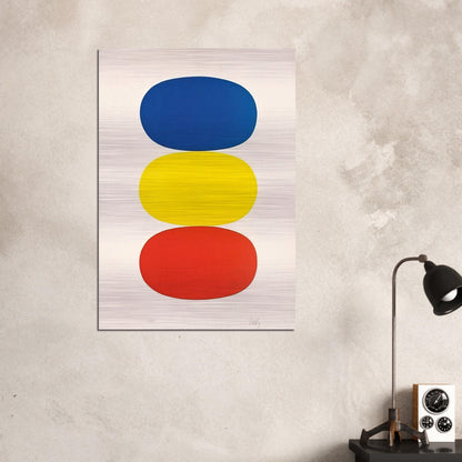Blue and Yellow and Red-Orange - Ellsworth Kelly Brushed Aluminum Print - 70x100 cm / 28x40 inches | Ellsworth Kelly Aluminum Print | Ellsworth Kelly Prints