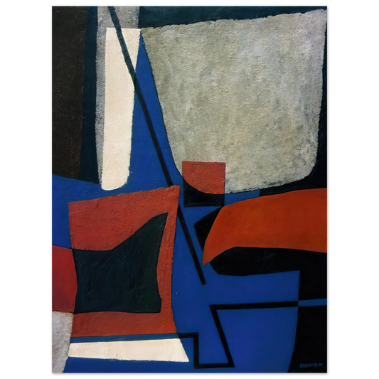 Enrico Prampolini - ABSTRACT COMPOSITION 1955  75x100 cm / 30x40inches Fine Art Poster