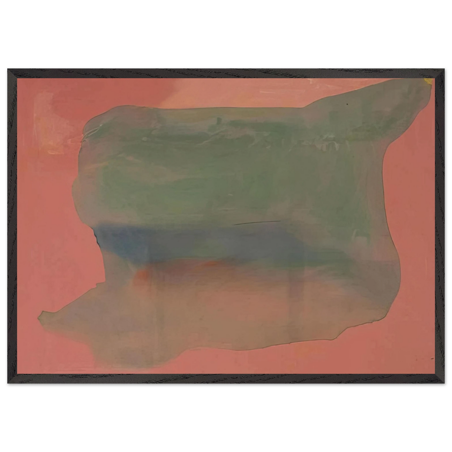 Helen Frankenthaler - Yearning - 1973 Wall art - 30x40 cm / 12x16 inches - Premium Wooden Framed Poster With Fine Art Paper-canvas - Black frame