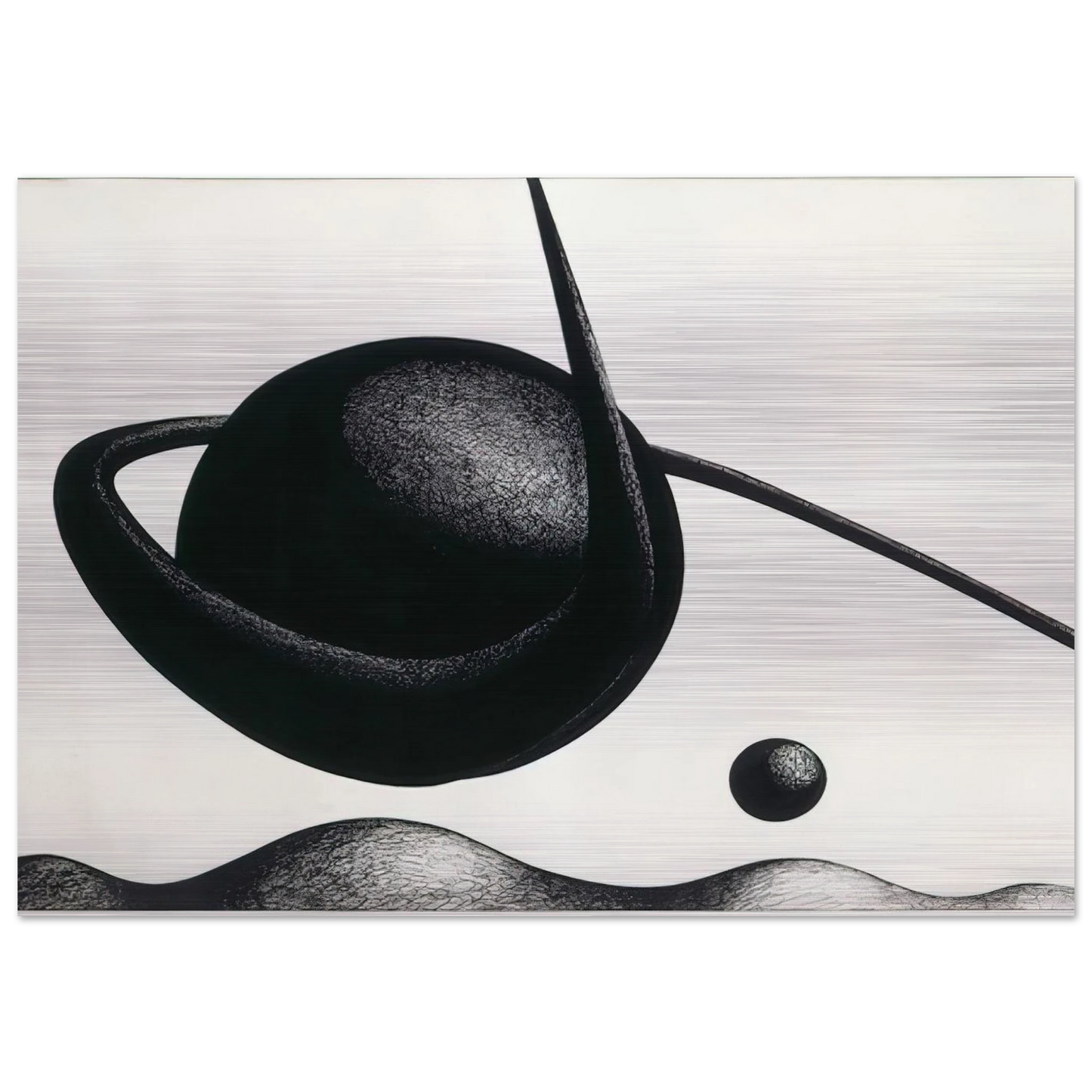 THE PLANET 1933 - Alexander Calder Brushed Aluminum Print - 70x100 cm / 28x40 inches | Alexander Calder Aluminum Print | Alexander Calder Prints