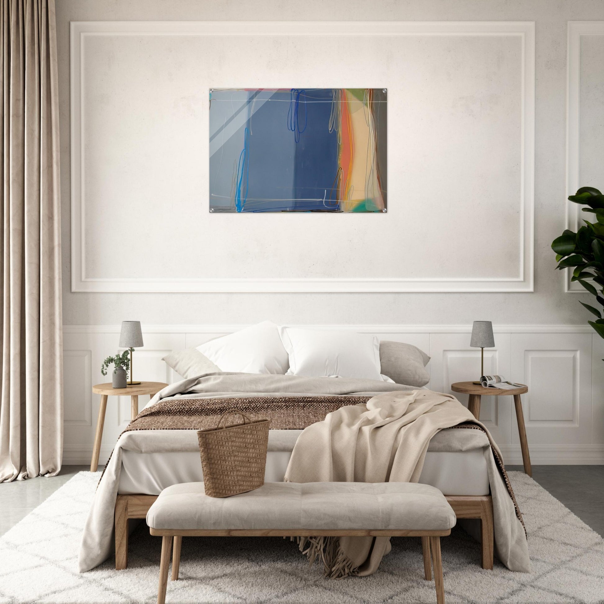 Yours and Mine - 1993 - Larry Zox Acrylic Print - 70x100 cm / 28x40″ inches